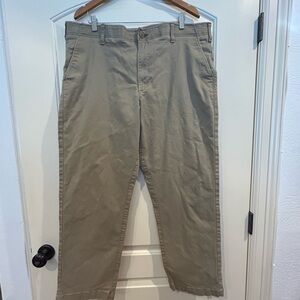 Lee Men's Khaki Straight-Leg Chinos